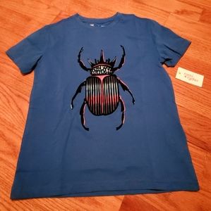 Boys M 8-10 Royal Blue Bug T-Shirt